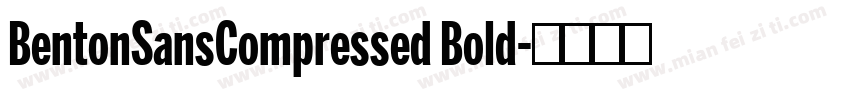 BentonSansCompressed Bold字体转换